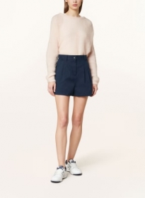 TJW CLAIRE HR PLEATED SHORTS, BLUE