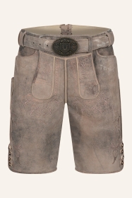 Lederhose Delio mit Gürtel b.braun