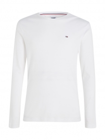 TJM ORIGINAL RIB LONGSLEEVE TEE, WHITE