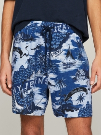 TJM AO HAWAIIAN BEACH SHORT, PURPLE