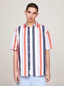 TJM RLX STRIPES SHIRT, WHITE