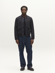 GABmatheo Check Bomber Jacket