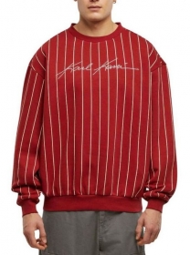 Autograph Pinstripe Sweat Os Crewneck