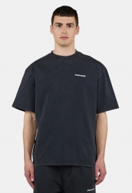 Logo Oversized Tee Vintage Black White