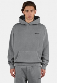 Logo Oversized Hoodie Vintage Grey