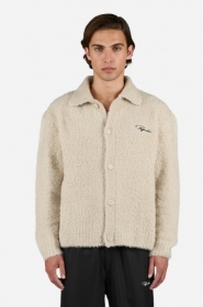 Signar Polo Knit Cardigan Stone