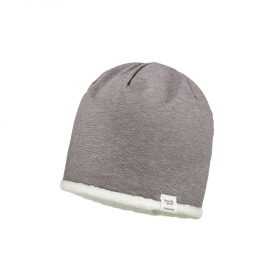 MINI-Wende-Beanie, Sherpa-Look, Futter, kastanie/hellbraun