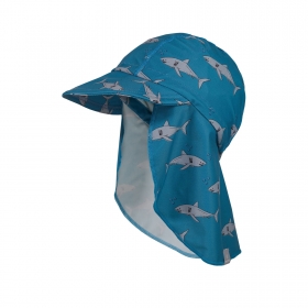 MINI-Schildmütze, Badestoff, seeblau-haie
