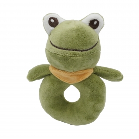 Greifring Frosch, Rassel,, turtle green