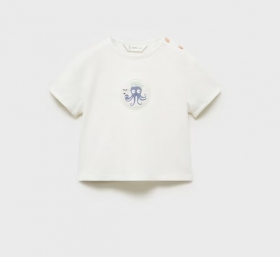 T-SHIRT OCTOPUS, OFFWHITE