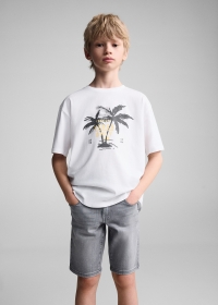 T-SHIRT TROPIC, OFFWHITE