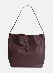 BUCKET BAG, BORDEAUX