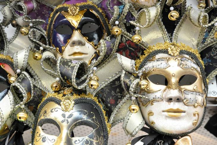 Venetiaanse maskers.