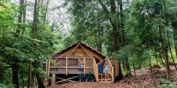 Canada/VS Huttopia kamperen glamping RonReizern.nl