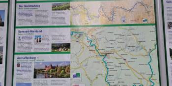 Duitsland fietsen Main Radweg Bert Sitters RonReizen.nl kaart
