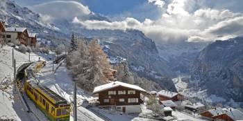 Zwitserland Jungfrau Region skien Bert Romani RonReizen.nl trein