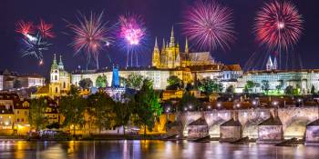 Vuurwerk in Praag