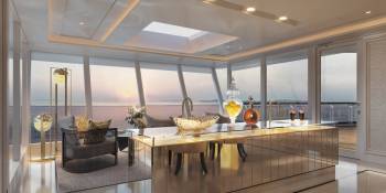 Luxe keuken met uitzicht
