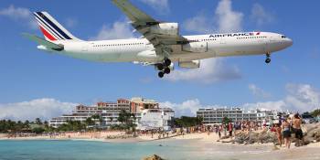 Vliegtuig op St.Maarten