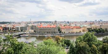 Uitzicht op Praag