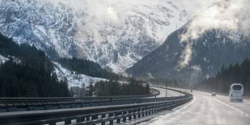 Snelweg Alpen Oostenrijk