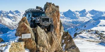 Sölden Jeep 007 in de bergen