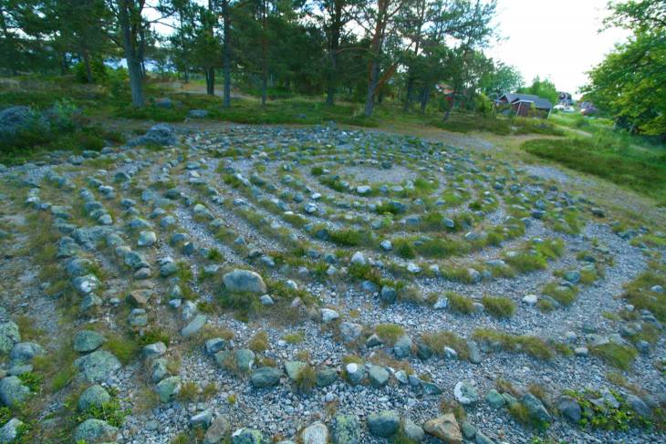 Lörudden Labyrint midden-zweden