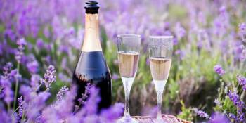 Glazen champagne Frankrijk