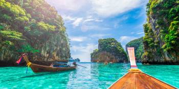 Op het water in Thailand