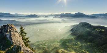 Franse bergen in de zomer