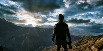 Zicht vanaf de Jebel Jais