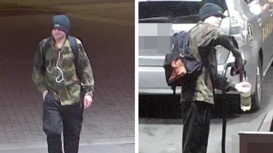 Podpalił rzeźbę na Saskiej Kępie. Szuka go policja
