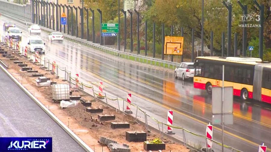 Przebudowa Trasy Łazienkowskiej nie ma się ku końcowi. Jak długo będą jeszcze trwały prace?