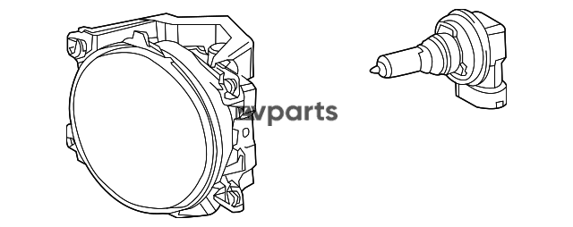 Toyota  RAV4	LE - Ön sol duman işığı
