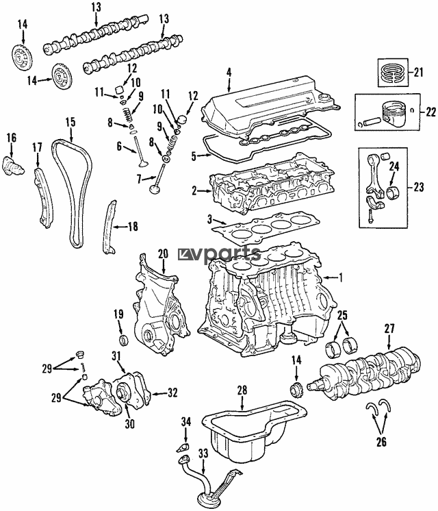 Toyota Celica	  - Mühərrikin Egzoz Klapanı