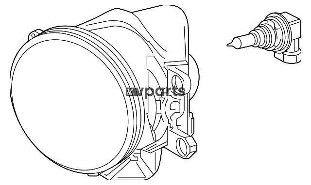 Toyota  RAV4	Adventure - Ön sol duman işığı