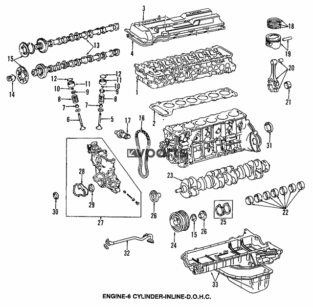Toyota	Land Cruiser	Base - Arxa krank mili möhürü