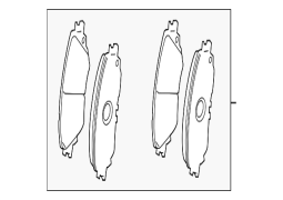 Toyota Camry	  - Ön disk əyləc yastığı dəsti