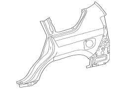 Lexus GX460 - Arxa Sağ Xarici Körpə Panel