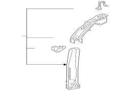 Toyota OE 5320342900 - Ön Sol Radiator Dəstəyi