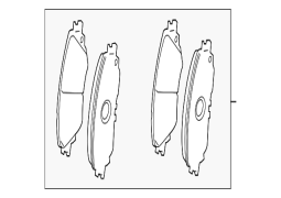Toyota Highlander	 - Ön disk əyləc yastığı dəsti