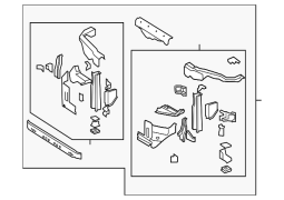 Toyota OE 5320160251 - Ön Radiator Dəstək Paneli