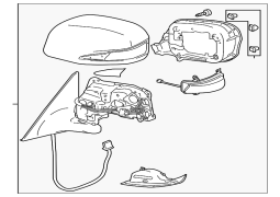 Lexus OE 8790130260A0 - Ön Sağ Qapı Güzgüsü