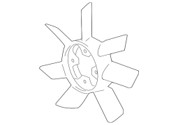 Toyota  Tacoma	  - Qabaq mühərrikin soyuducu ventilyatorunun mufta bıçağı