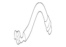 Lexus OE 9094702F26 - Arxa Sol Əyləc Hidravlik Şlanqı