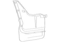 Lexus GX460 - Arxa Sol Palçıq Qoruyucu