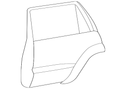 Lexus OE 6700460420 - Arxa sol qapı qabığı