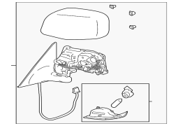 Lexus OE 8790630300A0 - Sol Qapı Güzgüsü