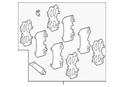 Lexus LS600h	 - Ön disk əyləc yastiqciq dəsti