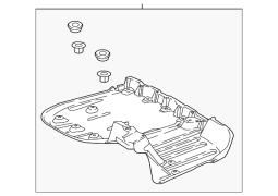 Toyota 	Camry  - Arxa Mərkəz Döşəmə Tavası Sıçrama Qalxanı